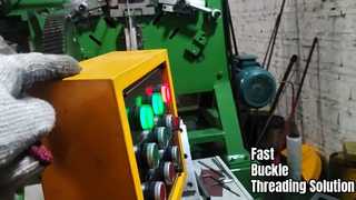 Easy Buckle Threading Machine